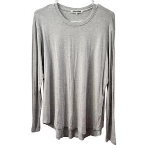 JOAH BROWN Long Sleeve Tee Top S/M Grey Minimalist Casual Normcore